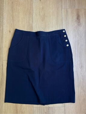 Lauren Ralph Lauren Navy Pencil Skirt Size 8
